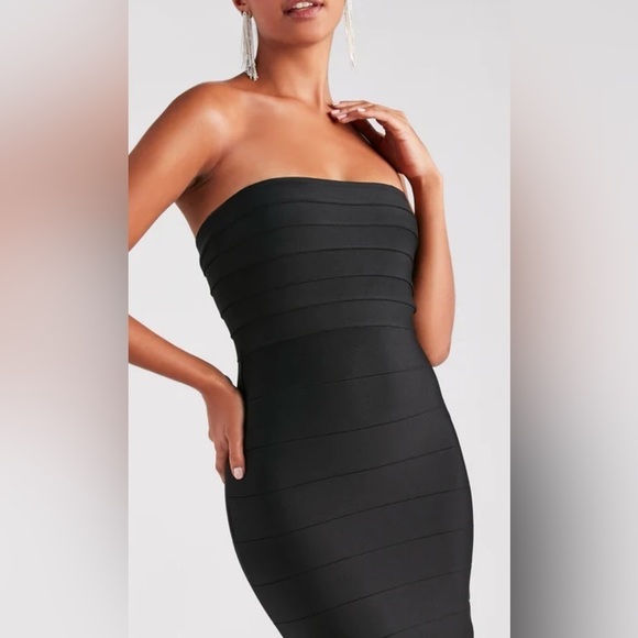 NWT Windsor Danna Formal Strapless Long Bandage Dress formal gown size XS - Picture 10 of 14